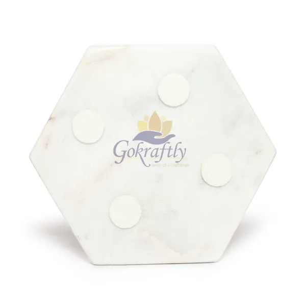 White_Premium_Marble_With_Brass_Inlay_Coasters_Set_For_Home_Decor_(Pack_Of_4)