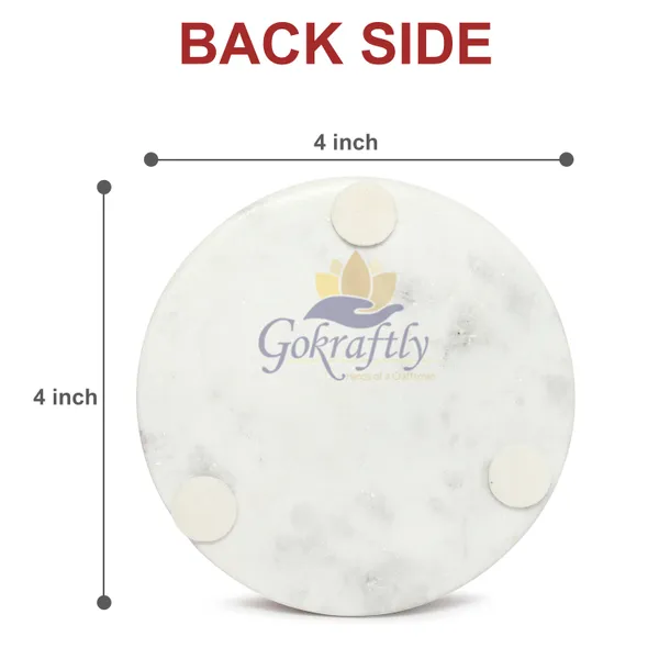 White_And_Brown_Premium_Marble_With_Brass_Inlay_Coasters_Set_For_Home_Decor_(Pack_Of_4)