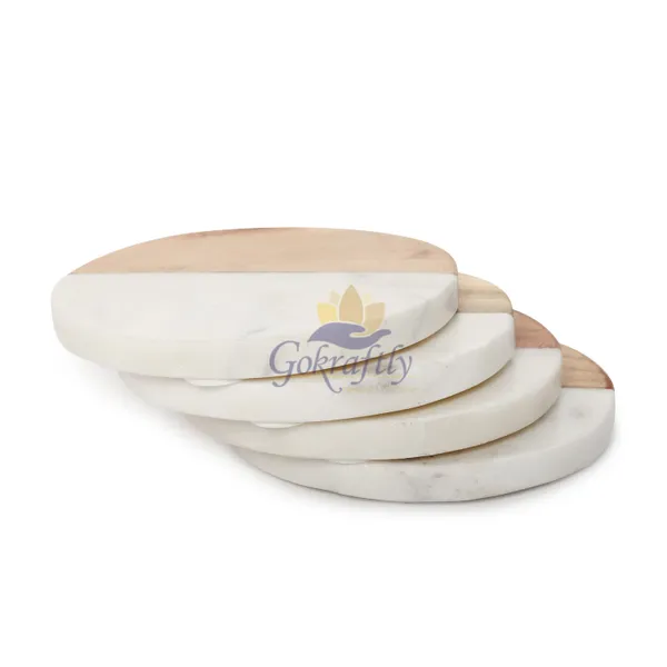 White_And_Brown_Premium_Marble_With_Wooden_Base_Coasters_Set_For_Home_Decor_(Pack_Of_4)