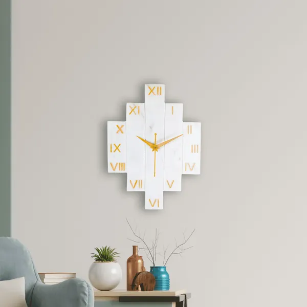 White_Premium_Natural_Marble_Wall_Clock_For_Home_Decor