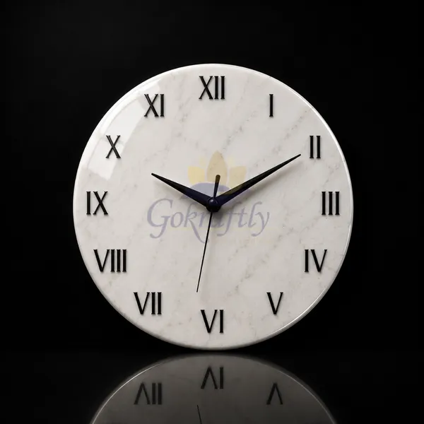 Marble_Wall_Clock_with_Black_Brass_Inlay_lines_-_White_Premium_Natural_For_Home_Decor_