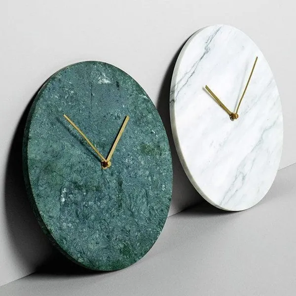 Green_Premium_Natural_Marble_Wall_Clock_For_Home_Decor