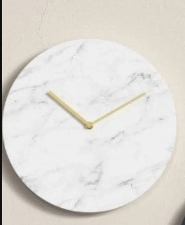White_Premium_Natural_Marble_Wall_Clock_For_Home_Decor_-_Luxury_Watches_-_10_&_12_inches
