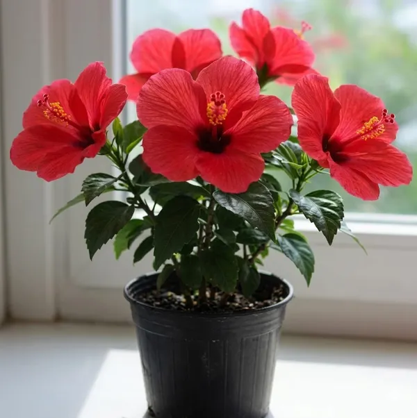 Red_Hibiscus_Flowering_Plant_Indoor_Or_Outdoor_Ornamental_Plant