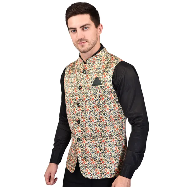 Men's_Floral_Print_Nehru_Jacket_-_Multicolor_Sleeveless_Waistcoat