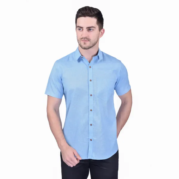 Men's_Light_Blue_Short_Sleeve_Casual_Shirt