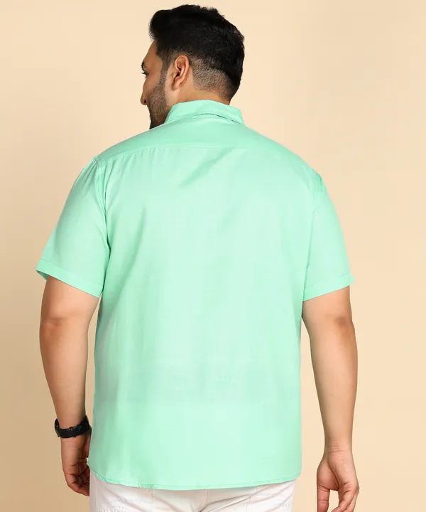Men's_Mint_Green_Half_Sleeve_Casual_Shirt