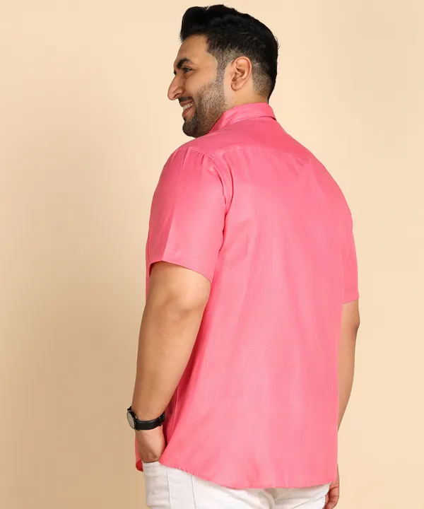 Men's_Pink_Half_Sleeve_Casual_Shirt