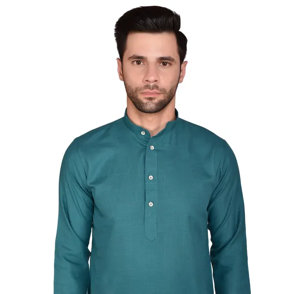 Men's_Teal_Green_Kurta_Pajama_Set_-_Traditional_Ethnic_Wear