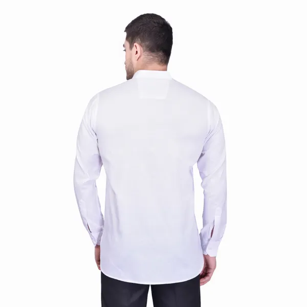 Men's_White_Cotton_Short_Kurta_With_Mandarin_Collar