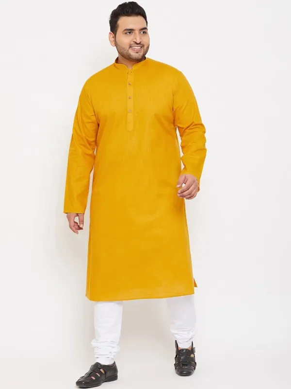 Men's_Mustard_Yellow_Cotton_Kurta_-_Traditional_Ethnic_Wear