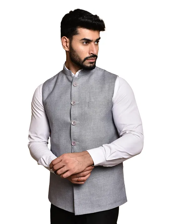 Grey_Linen_Nehru_Jacket_For_Men