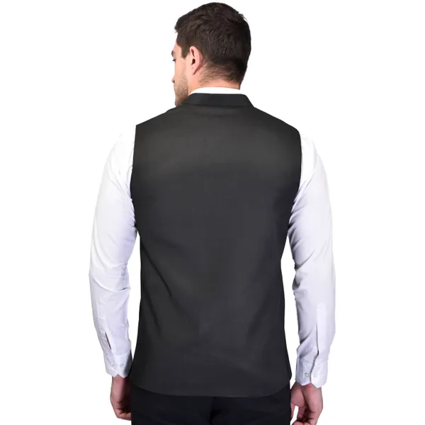 Men's_Black_Nehru_Jacket_With_White_Buttons_And_Pocket_Square