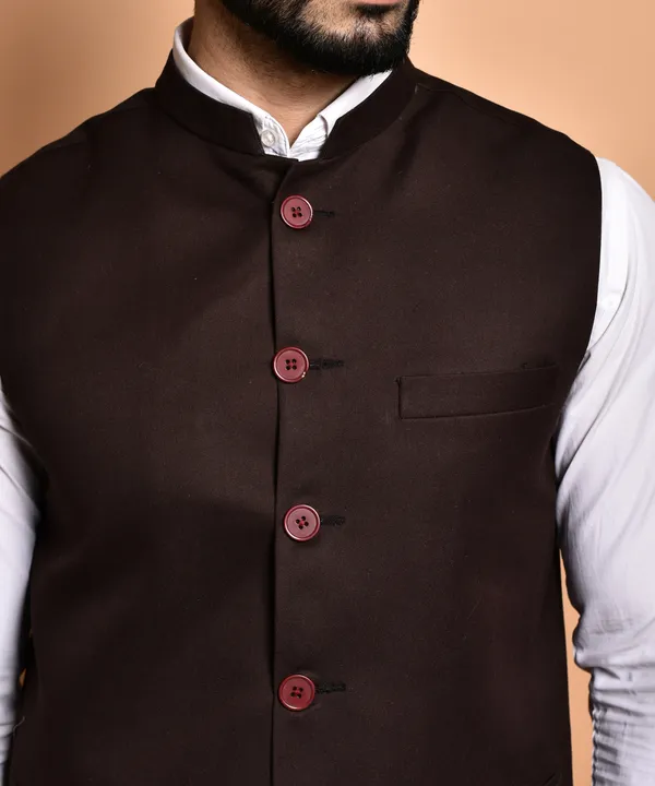 Premium_Brown_Nehru_Jacket_With_Contrast_Buttons_-_Ethnic_Waistcoat_For_Men
