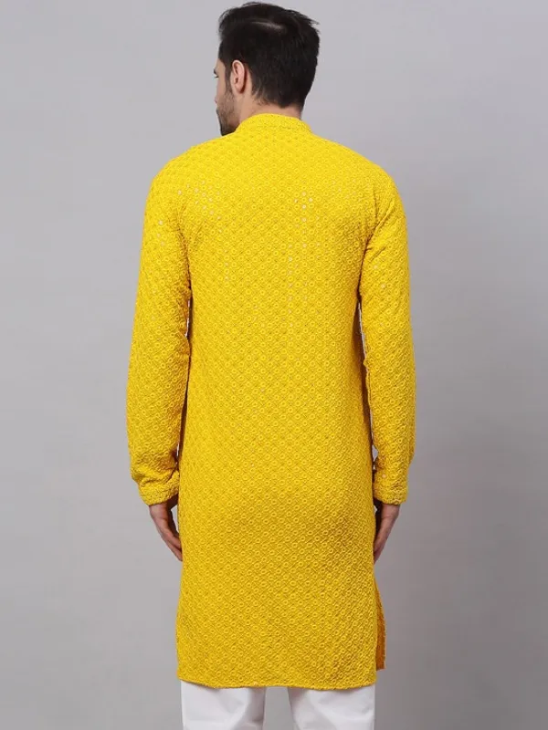 Men's_Yellow_Embroidered_Kurta_-_Traditional_Ethnic_Wear