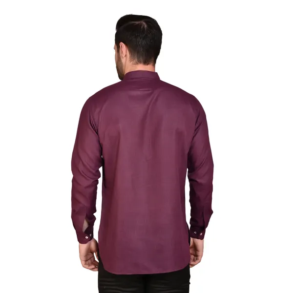 Men's_Maroon_Long_Sleeve_Cotton_Kurta_-_Traditional_Ethnic_Wear