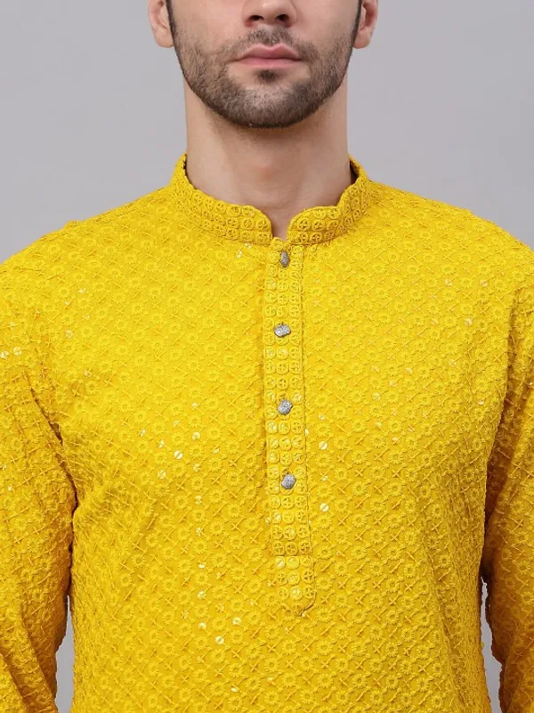 Men's_Yellow_Embroidered_Kurta_-_Traditional_Ethnic_Wear