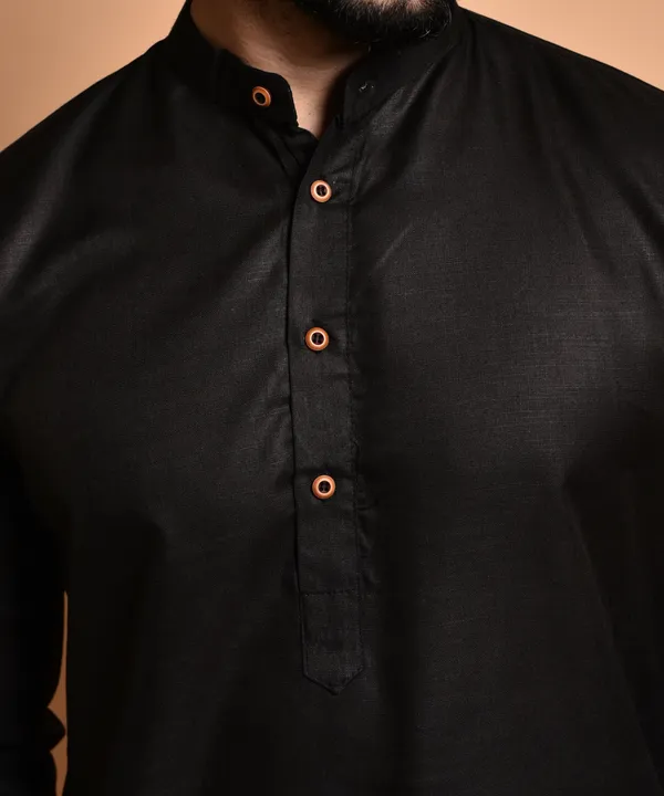 Men's_Black_Cotton_Kurta_Pajama_Set_-_Traditional_Ethnic_Wear
