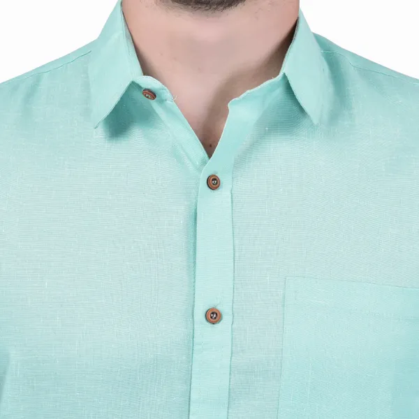 Men's_Mint_Green_Half_Sleeve_Casual_Shirt