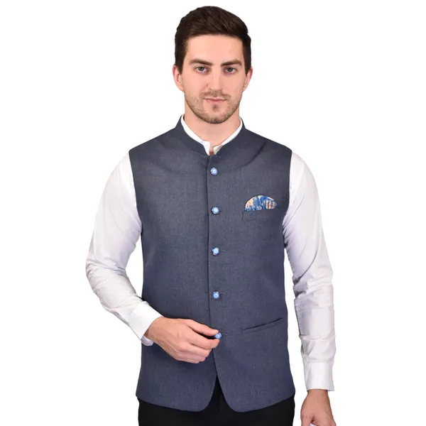 Men's_Navy_Blue_Nehru_Jacket_With_Pocket_Square