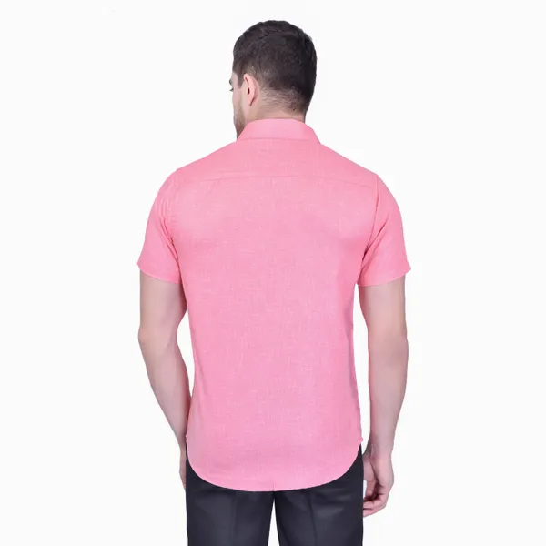 Men's_Pink_Half_Sleeve_Casual_Shirt