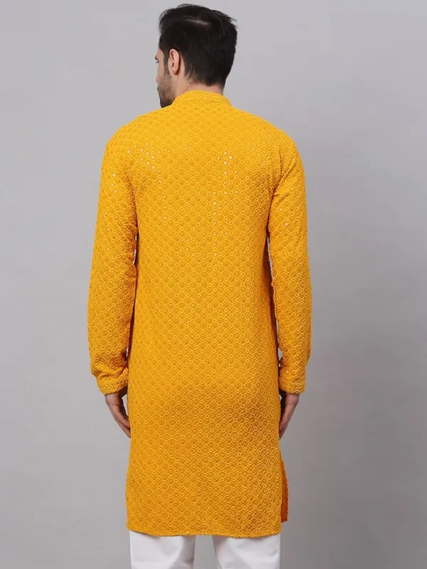 Men's_Yellow_Embroidered_Kurta_-_Festive_Ethnic_Wear