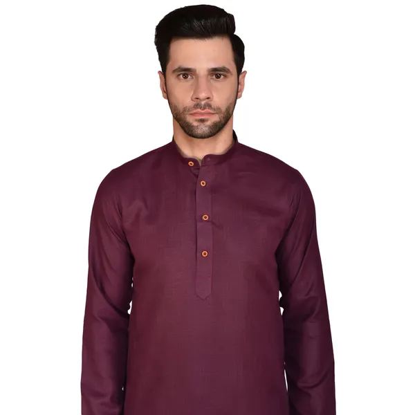 Men's_Maroon_Kurta_Pajama_Set_-_Traditional_Ethnic_Wear