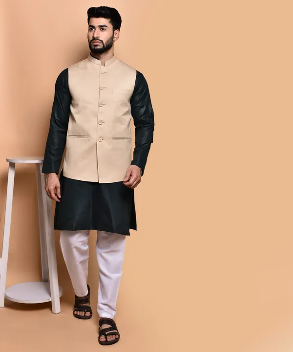 Beige_Ethnic_Nehru_Jacket_Waistcoat_For_Men