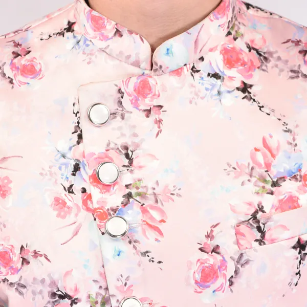 Pink_Floral_Printed_Nehru_Jacket_With_Asymmetric_Cut