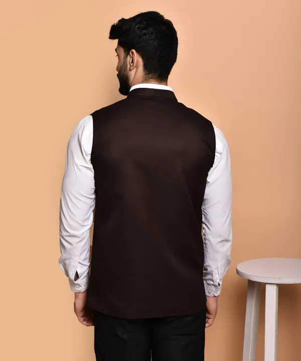 Premium_Brown_Nehru_Jacket_With_Contrast_Buttons_-_Ethnic_Waistcoat_For_Men