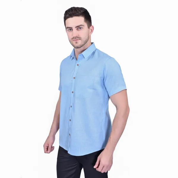 Men's_Light_Blue_Short_Sleeve_Casual_Shirt
