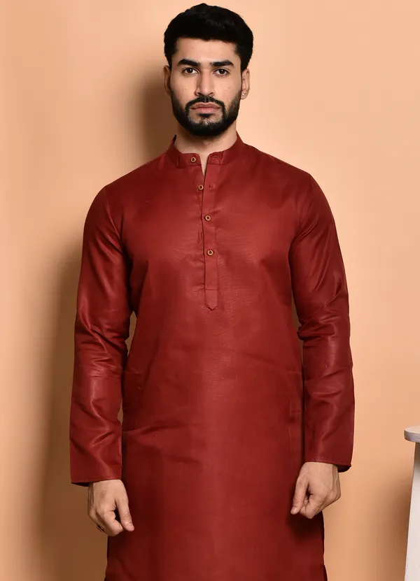 Men's_Brown_Silk_Kurta_-_Traditional_Ethnic_Wear