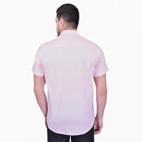 Men's_Pink_Half_Sleeve_Formal_Shirt