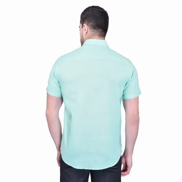 Men's_Mint_Green_Half_Sleeve_Casual_Shirt