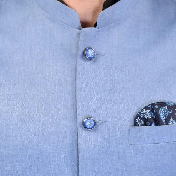 Men's_Sky_Blue_Nehru_Jacket_Waistcoat_With_Pocket_Square