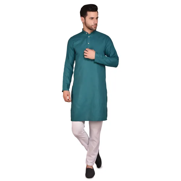 Men's_Teal_Green_Kurta_Pajama_Set_-_Traditional_Ethnic_Wear