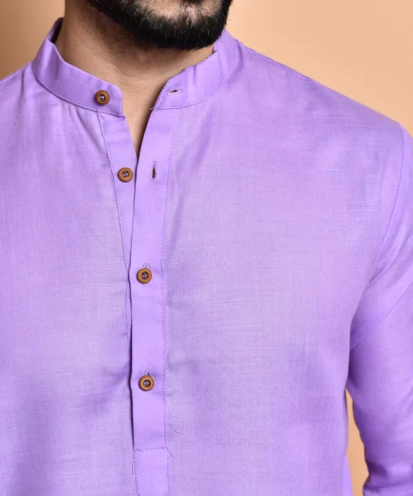 Men's_Lavender_Cotton_Kurta_-_Traditional_Ethnic_Wear