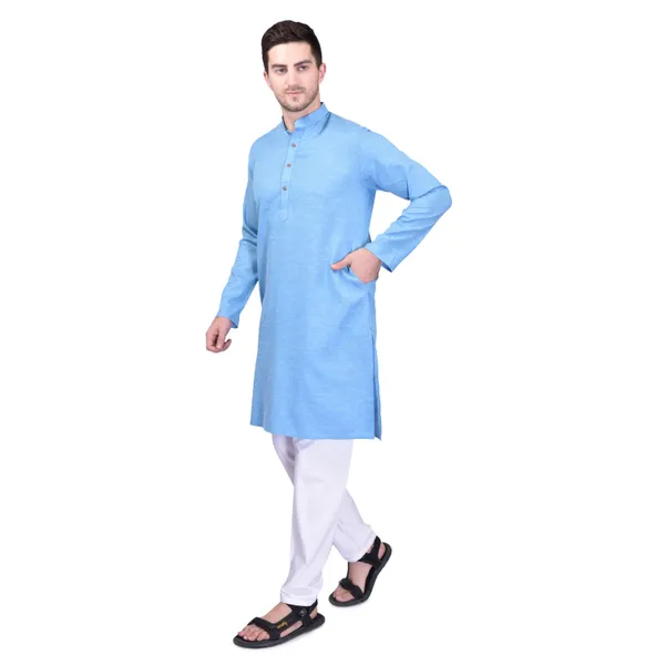 Men's_Sky_Blue_Cotton_Kurta_Pajama_Set_-_Traditional_Ethnic_Wear