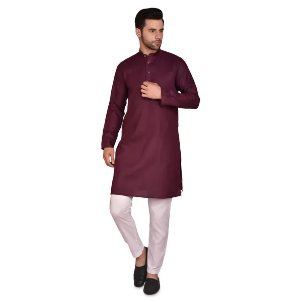 Men's_Maroon_Kurta_Pajama_Set_-_Traditional_Ethnic_Wear