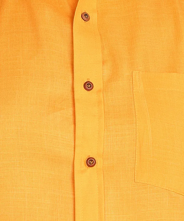 Men's_Mustard_Yellow_Half_Sleeve_Formal_Shirt