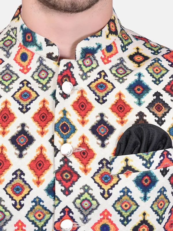 Men's_Ethnic_Kurta_Pajama_Set_With_Printed_Nehru_Jacket_(3-Piece_Set)