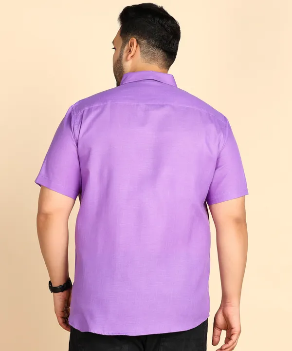 Men's_Purple_Half_Sleeve_Formal_Shirt
