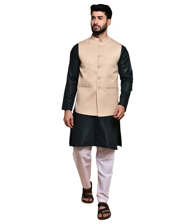 Beige_Ethnic_Nehru_Jacket_Waistcoat_For_Men