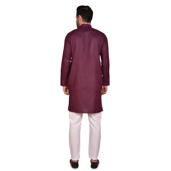 Men's_Maroon_Kurta_Pajama_Set_-_Traditional_Ethnic_Wear