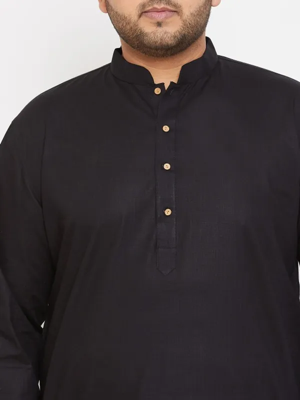 Men's_Black_Cotton_Kurta