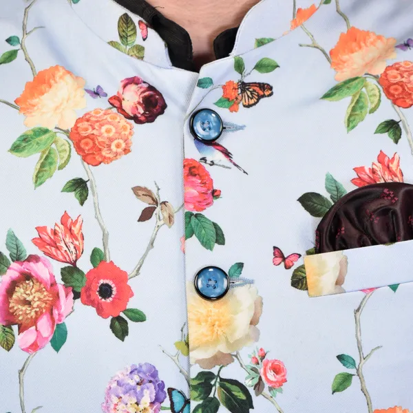 Men's_Light_Blue_Floral_Print_Nehru_Jacket_With_Black_Sleeves
