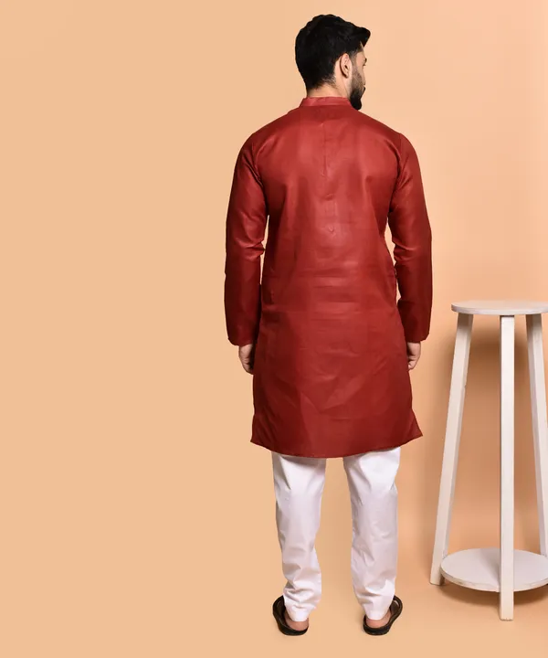 Men's_Brown_Silk_Kurta_-_Traditional_Ethnic_Wear