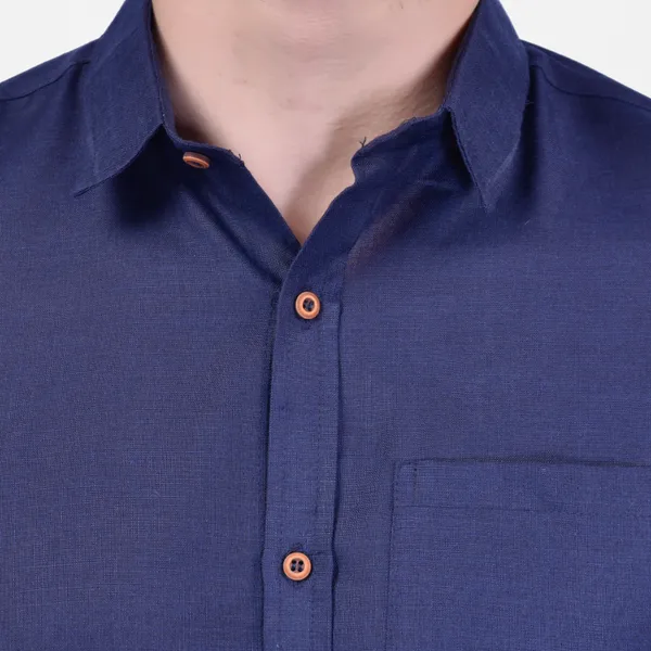 Men's_Navy_Blue_Short_Sleeve_Formal_Shirt