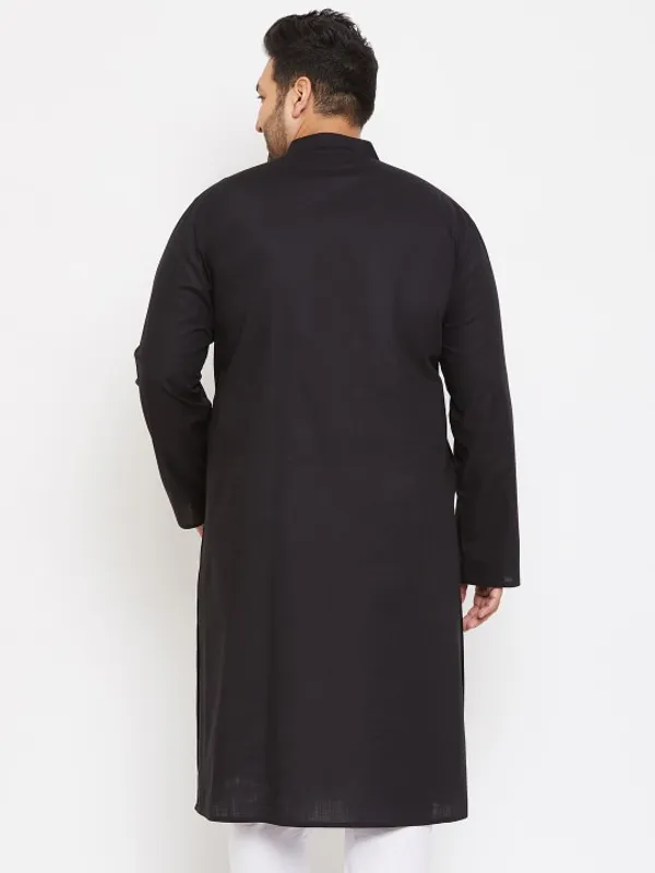 Men's_Black_Cotton_Kurta