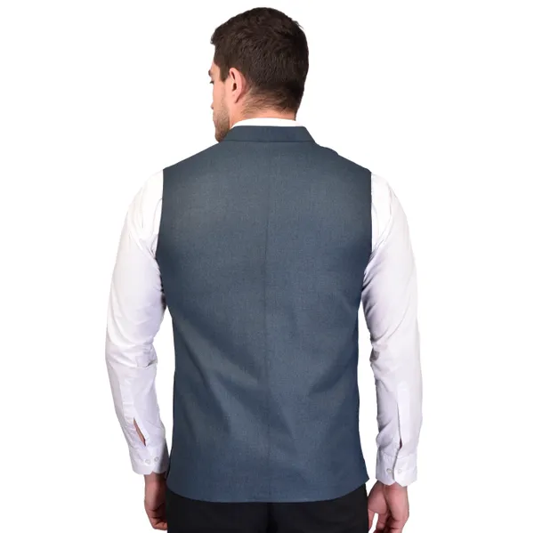Men's_Grey_Nehru_Jacket_With_Pocket_Square